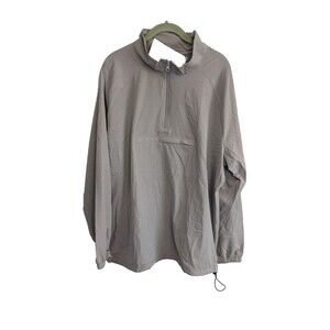Composition Windbreaker Jacket Size XL Gray NWT